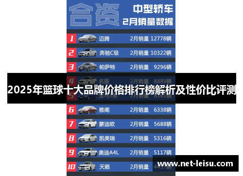 2025年篮球十大品牌价格排行榜解析及性价比评测