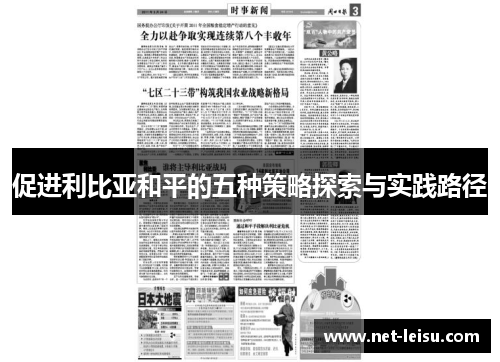 促进利比亚和平的五种策略探索与实践路径